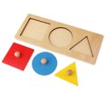 thumbnail image 3 of Kids Baby Geometry Educational Toys Puzzle Montessori Preschool Learning #10 Rectangle Plate, 3 of 6