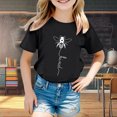 thumbnail image 2 of Haut Fille Chemise Banane Filles Mode Enfants Décontracté Imprimé Col Rond Ample Manches Courtes T-Shirt Haut, 2 of 4
