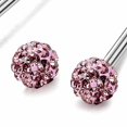 thumbnail image 2 of Youkk 1 Pair Rhinestone Lip Chin Ring Ear Stud Stainless Steel Piercing Lip Rings Internal Thread Lip Rings Body Jewelry, 2 of 8