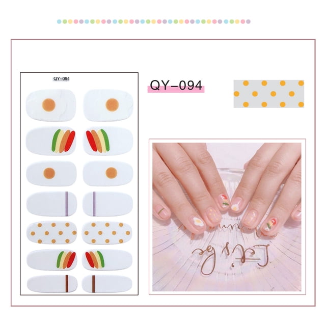 RKSTN Gel Nail Polish Nail Sticker Nail Sticker Multicolor Nail Polish Film Quick Dry Nail Polish