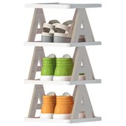Dvkptbk Multi-layer Letter Shoe Rack, Small Shoe Cabinet For Household Doorstep Balcony, And Economical Folding Shoe Rack For Student Dormitories