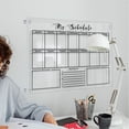 thumbnail image 2 of WHEANG Home Decor Wall Acrylic Weekly Planner Board Clear Dry Erases Calendar Planner Reusable Weekly Daily To Do List Board L Multi-Color, 2 of 8
