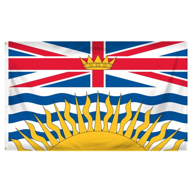 Drapeau Provincial de la Colombie-Britannique (3 par 5 Pieds)