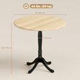 thumbnail image 3 of HOMCOM Dining Table for 2-4 People, Modern Kitchen Table with Pedestal Base, 3 of 10