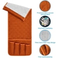 thumbnail image 4 of HLONK Sofa Armrest Organizer Non-Slip Arm Chair Bedside Caddy Storage Organizer for Recliner Couch with 5 Pockets for Cell Phone TV Remote Control Magazines, 4 of 6