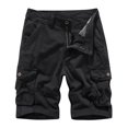thumbnail image 1 of Diufon Men's Hiking Cargo Shorts Spring Summer Casual Loose Button Drawstring Waisted Outdoor Sport Shorts with Pockets, 1 of 3