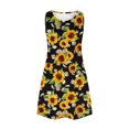 thumbnail image 5 of SMihono Robe d'Été Grande Taille pour Femmes 2023 Robes d'Été pour Femmes Plage T-Shirt Floral Robe Soleil Décontractée Poches Robe Bohème à Bretelles, 5 of 5