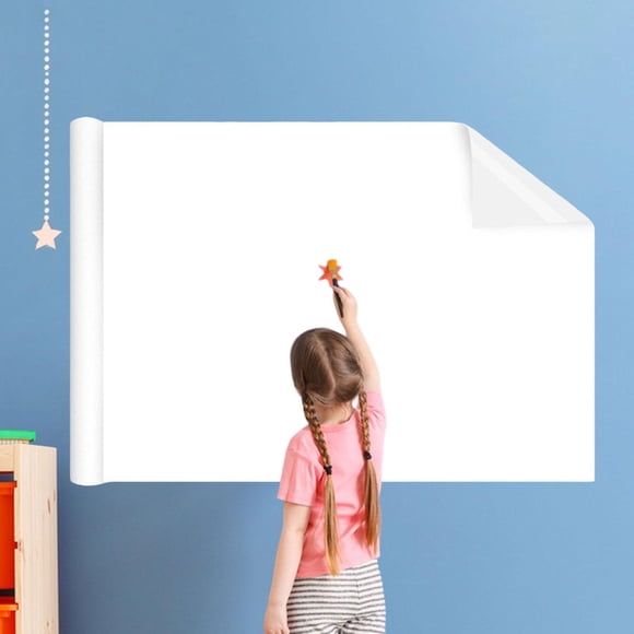 Dry Erase Whiteboard Sticker Reusable Poster Board for Classroom Desk School 45cmx2m white