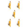 thumbnail image 3 of Wweixi 1/87 Diorama Graffiti Figure Characters Resin People Train Layout Yellow 5Set, 3 of 6