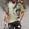 thumbnail image 2 of RKSTN Chemises pour Hommes à Manches Courtes Mode de Rue Décontractée Design Intéressant Imprimé Col Rond Chemises Hawaïennes à Manches Courtes pour Hommes, 2 of 9