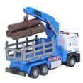 thumbnail image 4 of Logging Truck Toy, Log Tractor Model Rubber Wheel Ideal Present  For 6 Years Old Above Blue, 4 of 8