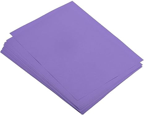 A4 Colored Paper 11.7"x8.2", 100 Sheets, Multipurpose for Printer, Document Copying & Art Craft Projects, Purple--