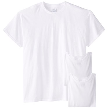 Fruit of the Loom White Crewneck T-Shirt (Pack of 3) (Men's Big & Tall)
