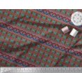 thumbnail image 2 of Soimoi Black Silk Fabric Aztec Geometric Fabric Prints By Yard 42 Inch Wide, 2 of 3