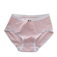 thumbnail image 1 of Ultra-Soft Cotton Imitation Girls Underwear - Breathable Mid Rise Hypoallergenic Panties (3-15Y), 1 of 4