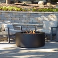 thumbnail image 4 of Real Flame Aegean 36" Round Steel Propane or Natural Gas Fire Pit Table in Black, 4 of 9