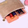 thumbnail image 2 of Letter Embroidery Cosmetic Bag Portable Women Travel Cosmetics Storage Bag Small Size Velvet Appendix Bag Spot, 2 of 7