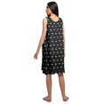 thumbnail image 4 of Moomaya Cotton A-Line Sleepwear For Ladies Round Neck Button Placket Nightdress, 4 of 6