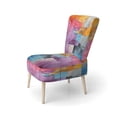 thumbnail image 3 of Designart « composition Explorations I » Fauteuil d'Appoint Rembourré Abstrait Violet - Fauteuil Moderne pour Salon, 3 of 7