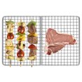 thumbnail image 1 of Amdohai Titanium Grill Plate Ultralight Barbecue Rack BBQ Wire Mesh Baking Roasting Cooling Net Plate for Outdoor Camping Backpacking Picnic, 1 of 7
