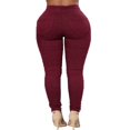 thumbnail image 3 of Pantalon Long Ajusté Taille Haute Extensible pour Femmes, Coupe Crayon, 3 of 4
