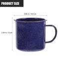 thumbnail image 2 of NUOLUX 1Pcs Tasse à Café en Émail Tout-Petits Tasses à Lait Bleu Base Ronde Design Classique pour la Maison, 2 of 6