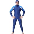 thumbnail image 1 of Men Hooded Diving Suit Long Wet Suit Surf Swimming Jumpsuit, 1 of 3