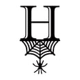 thumbnail image 4 of Spider Halloween Decoration Hang Tag Set with 26 Iron Letters 5.3 cm x 9 cm, Black Rope Included, 4 of 4