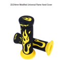 thumbnail image 1 of 7/8\" 22mm Rubber Flame Handle Grips Flame Soft Motorcycle Handlebar Hand, 1 of 6