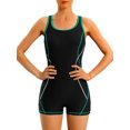 thumbnail image 1 of Charmo Womens Athletic One Piece Bathing Suit Boyleg Competitive Swimsuit, 1 of 6