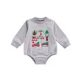 thumbnail image 1 of goowrom Barboteuse de Noël pour Bébé, Motifs de Dessins Animés Body Col Rond, 1 of 9