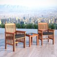 thumbnail image 1 of CorLiving Miramar Hardwood Outdoor Chair and Side Table Set, 1 of 7
