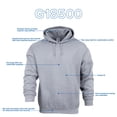 thumbnail image 5 of Gildan Sweat à Capuche en Molleton Épais pour Hommes G18500, 5 of 5