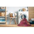 thumbnail image 2 of Ahgly Tapis Rectangulaire Lavable en Machine Intérieur Transitionnel Rouge Cramoisi, 8 Pieds x 10 Pieds, 2 of 7