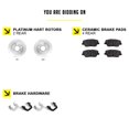 thumbnail image 4 of Hart Brakes Rear Brakes and Rotors Kit |Rear Brake Pads| Brake Rotors and Pads| Ceramic Brake Pads and Rotors - RBBR.44115.02, 4 of 4