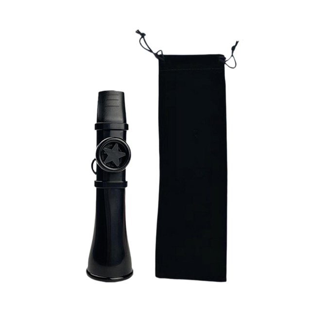 Bunblic Kazoo Flute Classroom Suprise Compact Kids Musical Instrument Beginner Gifts black