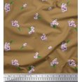 thumbnail image 1 of Soimoi Rayon Fabric Leaves & Azalia Floral Fabric Prints by Yard 56 Inch Wide, 1 of 5