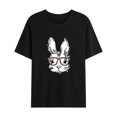 thumbnail image 1 of EGNMCR T-Shirts pour Homme Hommes Décontracté Mode Col Rond Chandail à Enfiler T-Shirt Imprimé de Pâques Manches Courtes Hauts Cadeaux pour Hommes, 1 of 3