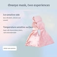 thumbnail image 3 of Weighted Sleep Mask–Weighted Eye Mask Designed for Deep Sleep and Eye Fatigue Relief, Offers Light-Blocking Comfort with Soft,This Double-Sided Fabric. Suitable for Napping and Overnight.,Pink, 3 of 4