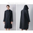 thumbnail image 3 of Baohd Femmes Homme Imperméable Long Imperméable Mince Imperméable Veste avec Capuche Vêtements Vêtements Costume de Pluie Randonnée Randonnée Vélo Rose Rouge XL, 3 of 6