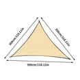 thumbnail image 3 of Sentmoon Sunshade Car Sun Shade Sun Protection Triangular Shade Garden Swimming Pool AntiUV Shade Cloth Tarpaulin, 3 of 6