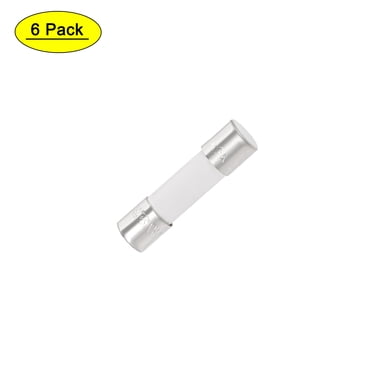 Unique Bargains Automotive Cartridge Fuse 6.3A 250V 5x20mm Slow Blow Replacement for Car Stereo Audio Alarm Amplifier Ceramic 6pcs