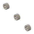 thumbnail image 4 of Maytalsory Deluxe Stretch Crystal Ring Unique For Statement Of Love Fashionable Inlaid Ring silver 4 rows 3Set, 4 of 6