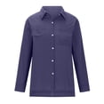 thumbnail image 5 of Yuyuzo Chemises à Manches Longues pour Femmes Col Rond Couleur Unie Vêtements de Détente Tunique Décontractée, 5 of 5