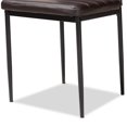 thumbnail image 4 of Baxton Studio Armand Faux Leather Dining Chair in Brown (Set of 4), 4 of 5