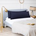 thumbnail image 4 of REGALWOVEN 2 Pcs Body Pillowcases Microfiber Envelope Long Pillowcover, Queen Navy, 4 of 8