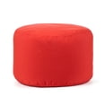 thumbnail image 1 of Pouf intérieur/extérieur Gouchee Home Soleil – Pouf rouge hydrofuge rembourré de billes de polystyrène, léger et résistant, pour terrasse, balcon ou salon, 1 of 14