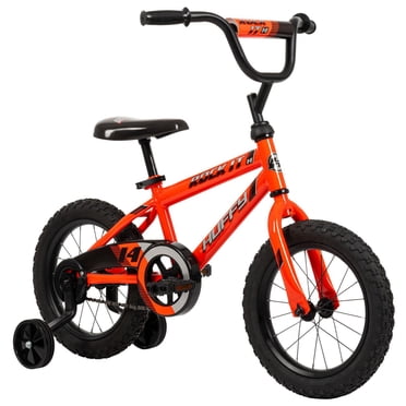 Huffy Rock It 14-inch Boys’ Bike with Training Wheels, Red