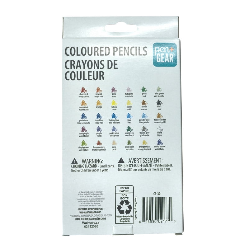 Pen+Gear 30ct Colour Pencils in Paper Box