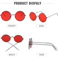 thumbnail image 5 of 2 Pcs Lunettes de Soleil Polarisées Punk Années 70 Hippie Cercle Petites Lunettes de Soleil - Lunettes de Soleil Rétro Rondes Hommes Femmes Vintage Petit Cercle, 5 of 5